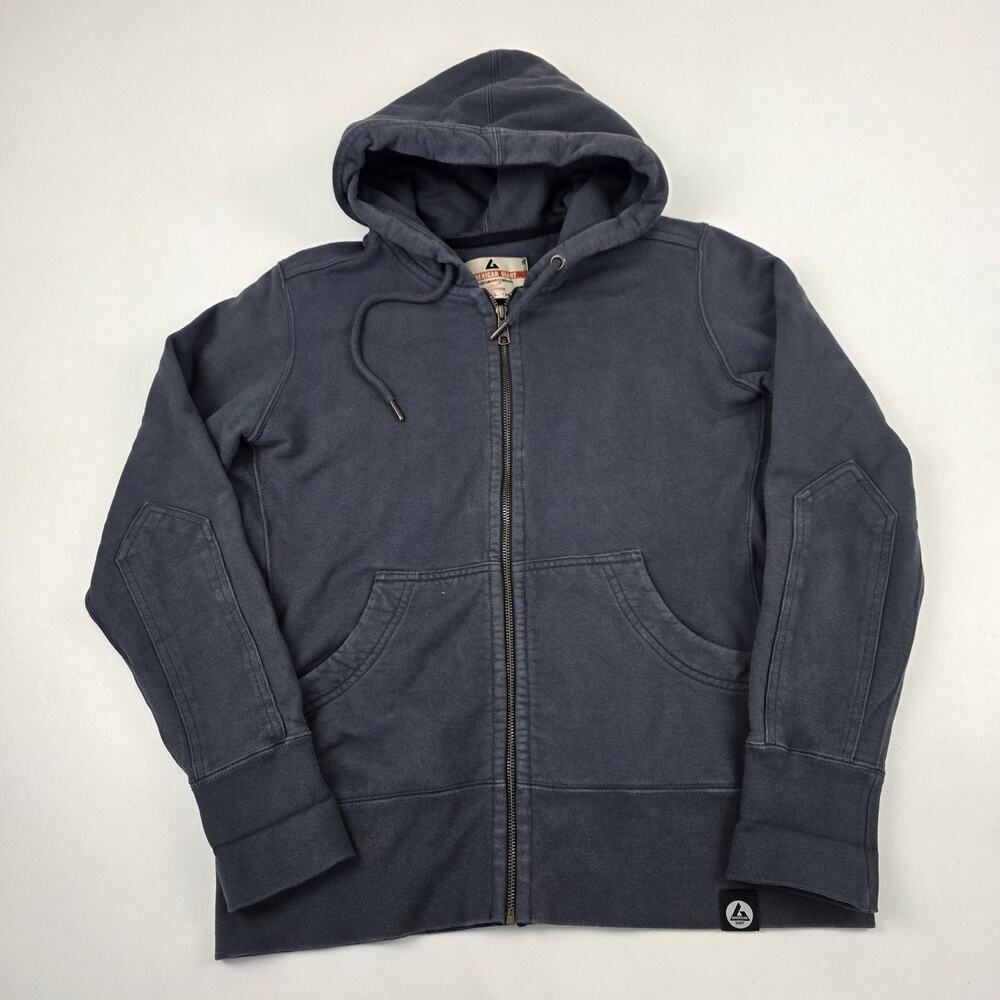 American Giant‎ Hoodie Womens Large Full Zip Sweatshirt Made in USA Pocket